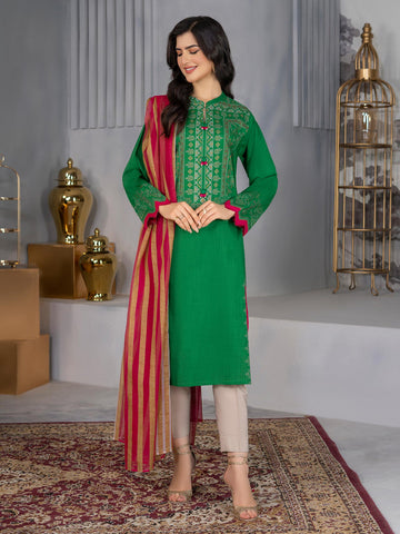 Limelight U1448SU 2PC GRN Embroidered Lawn 2022 Online Shopping